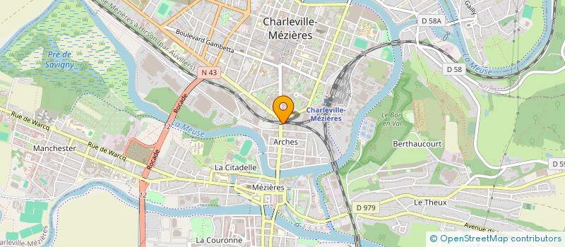 localisation de l'entreprise G2Y LANGUE à CHARLEVILLE-MEZIERES