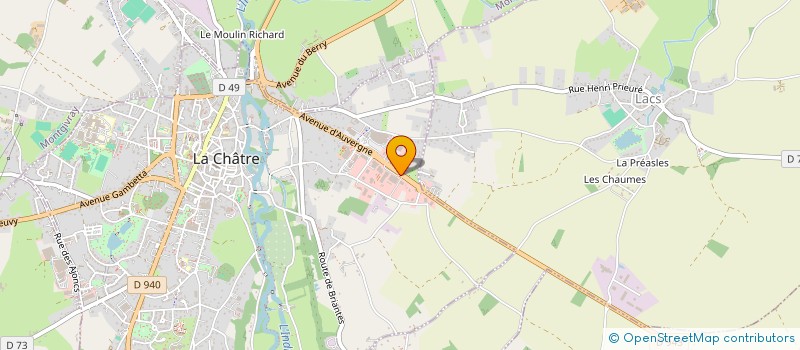 localisation de l'entreprise G3 à LA CHATRE