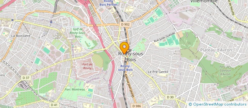 localisation de l'entreprise G3 à ROSNY-SOUS-BOIS