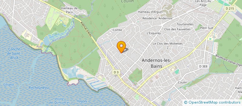 localisation de l'entreprise G3 à ANDERNOS-LES-BAINS