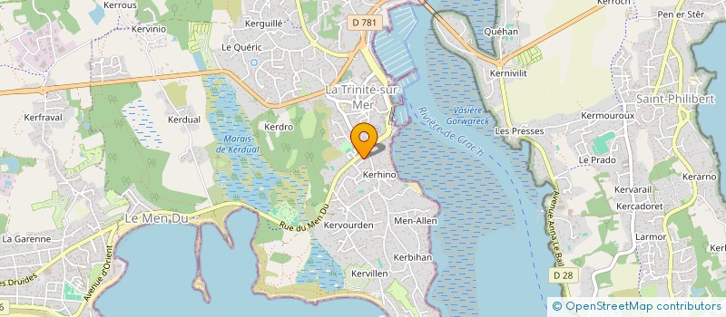 localisation de l'entreprise G32  LA TRINITE-SUR-MER