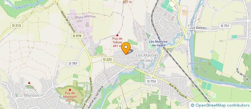 localisation de l'entreprise G3C  LES MARTRES-DE-VEYRE