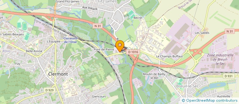 localisation de l'entreprise G3CB à CLERMONT