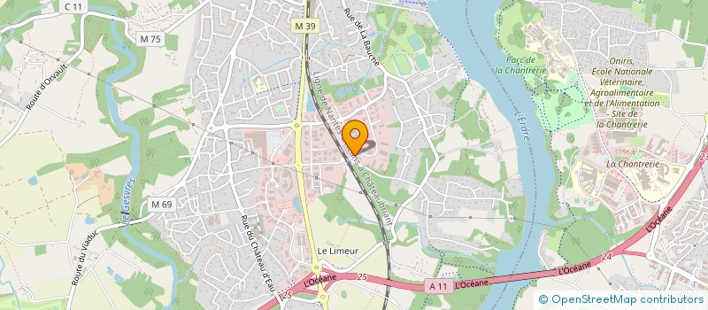 localisation de l'entreprise G3F AUTO à LA CHAPELLE-SUR-ERDRE