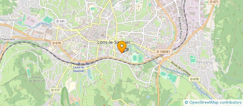 localisation de l'entreprise G3F IMMOBILIER  LONS-LE-SAUNIER