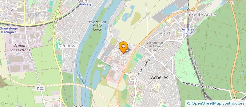 localisation de l'entreprise G3F INVEST  ACHERES