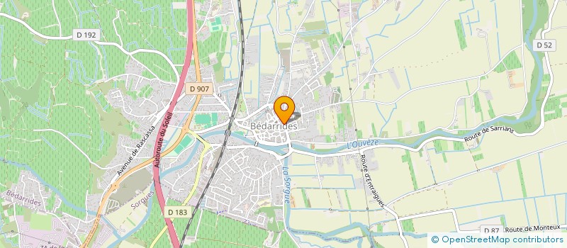 localisation de l'entreprise G3M  BEDARRIDES