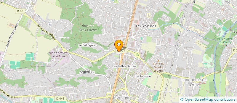 localisation de l'entreprise G3M à MONTLHERY