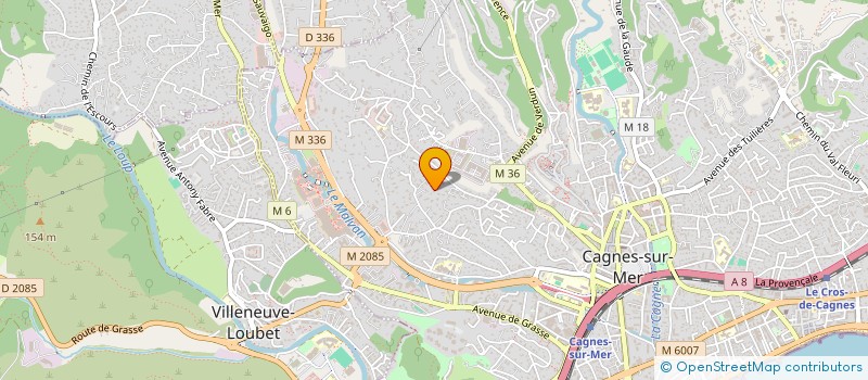 localisation de l'entreprise G3M à CAGNES-SUR-MER
