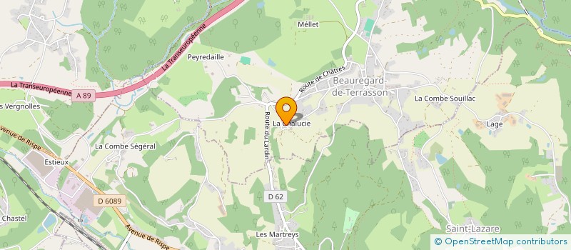 localisation de l'entreprise G3R  BEAUREGARD DE TERRASSON