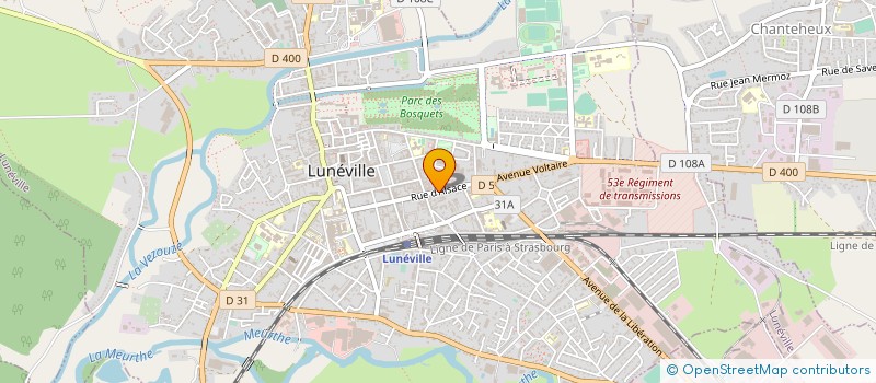 localisation de l'entreprise G3V EXPERTS ET CONSULTANTS à LUNEVILLE