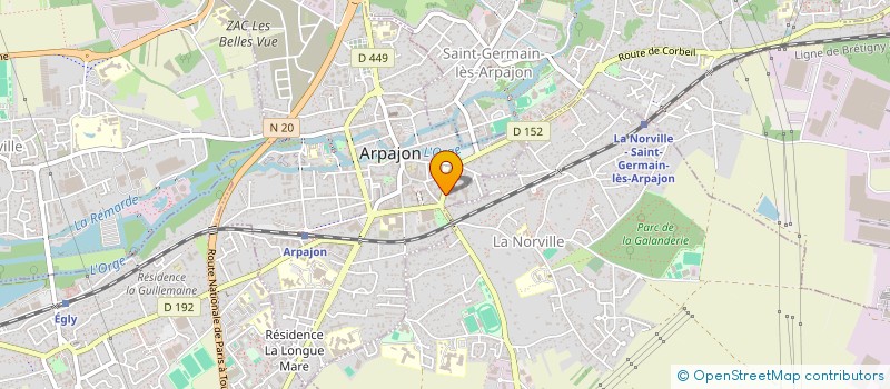 localisation de l'entreprise G4  ARPAJON