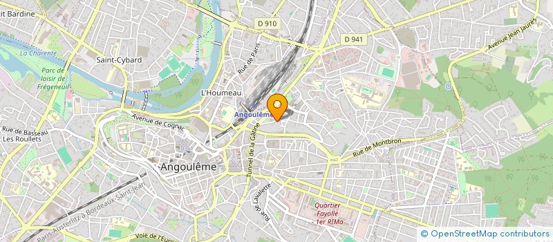 localisation de l'entreprise G4F PROD à ANGOULEME