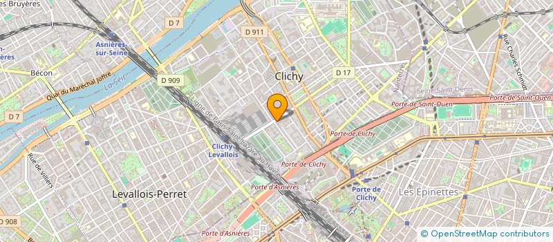 localisation de l'entreprise G7 TAXI SERVICES HOLDING à CLICHY