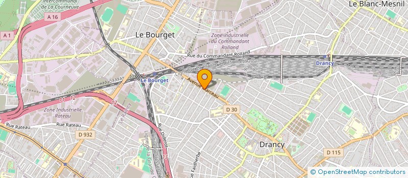 localisation de l'entreprise GA 12 à DRANCY