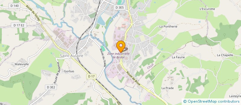 localisation de l'entreprise GA 19  OBJAT