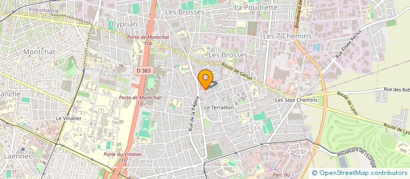 localisation de l'entreprise GA BAT PRO à BRON