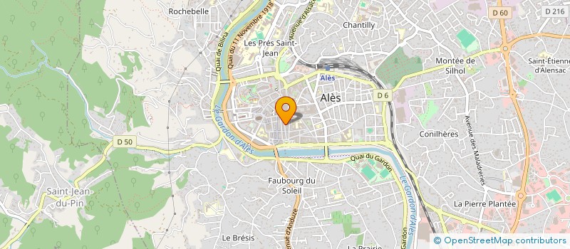 localisation de l'entreprise GA BATI à ALES