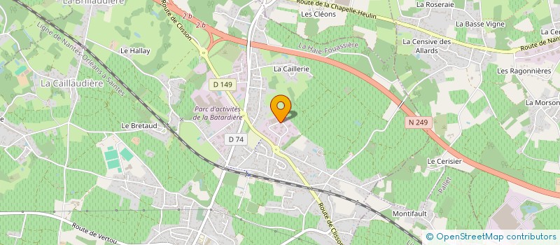 localisation de l'entreprise GA CONSEILS  LA HAIE-FOUASSIERE