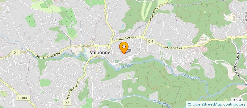 localisation de l'entreprise GA CONSTRUCTION à VALBONNE