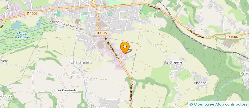 localisation de l'entreprise GA DAUPHINE  LES ABRETS EN DAUPHINE