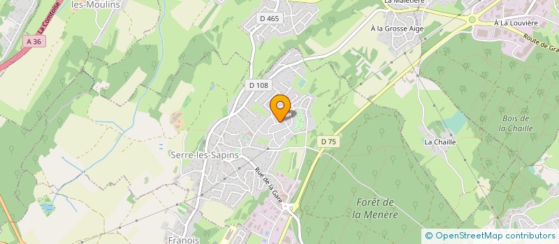 localisation de l'entreprise GA DISTRIBUTION à BESANCON