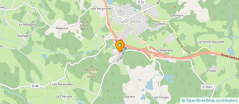 localisation de l'entreprise GA.F.P.E.M. SARL à SAINT-VAURY