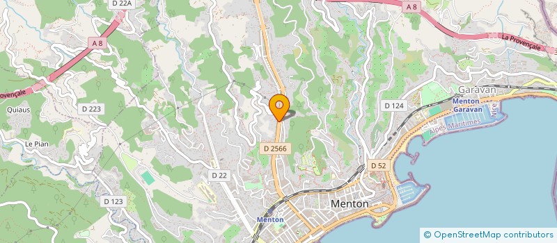 localisation de l'entreprise GA & FILS IMMO  MENTON