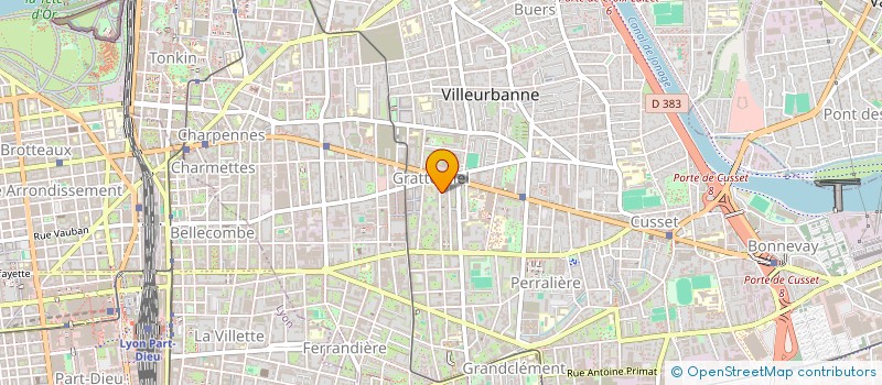 localisation de l'entreprise GA HOLDING  VILLEURBANNE