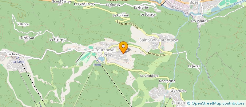 localisation de l'entreprise GA IMMO à COURCHEVEL