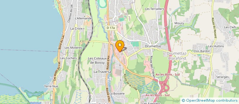 localisation de l'entreprise GA IMMO  DRUMETTAZ-CLARAFOND