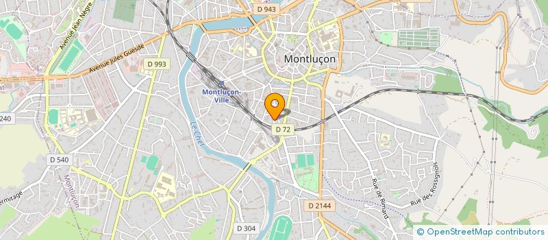 localisation de l'entreprise GA IMMOBILIER à MONTLUCON