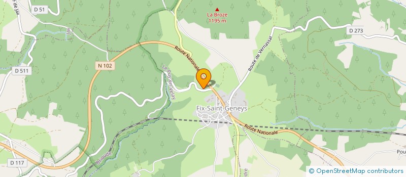 localisation de l'entreprise GA IMMOBILIER  FIX-SAINT-GENEYS