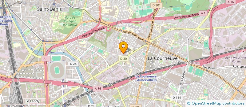 localisation de l'entreprise GA PHARMA à LA COURNEUVE
