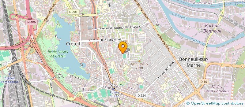 localisation de l'entreprise GA PROJETE à CRETEIL