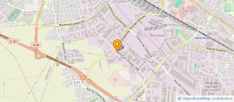 localisation de l'entreprise GA RESTAURATION  CORBAS