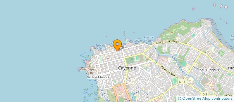 localisation de l'entreprise GA TP  CAYENNE