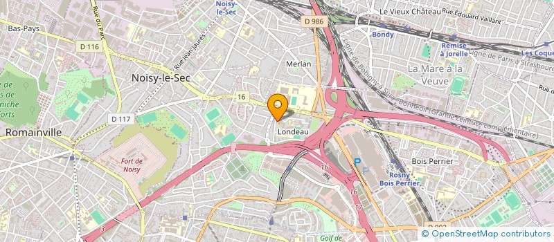 localisation de l'entreprise GA-TRANSPORT à NOISY-LE-SEC