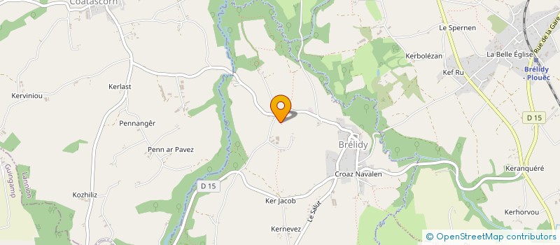 localisation de l'entreprise GA22 - RH & PAIE  BRELIDY