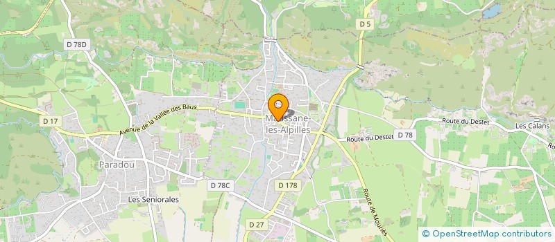 localisation de l'entreprise GA3M à MAUSSANE-LES-ALPILLES