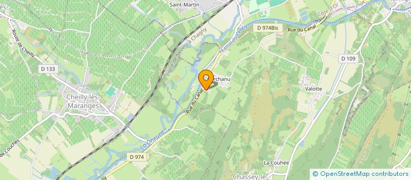 localisation de l'entreprise GAA  CHASSEY-LE-CAMP