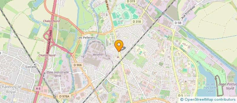 localisation de l'entreprise GAA à CHALON-SUR-SAONE