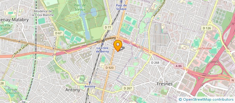 localisation de l'entreprise GAAM à ANTONY