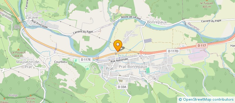 localisation de l'entreprise GAAM à PRAT-BONREPAUX