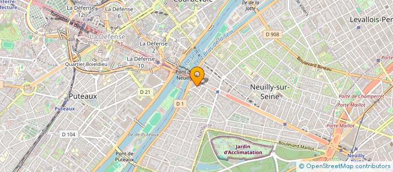 localisation de l'entreprise GAANT à NEUILLY-SUR-SEINE
