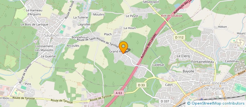 localisation de l'entreprise GAAP  SAUBION