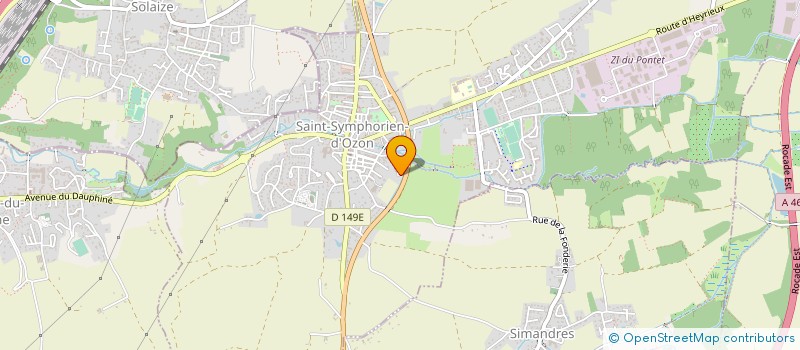 localisation de l'entreprise GAAT LOCATION  SEREZIN-DU-RHONE