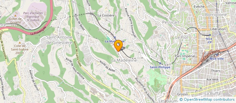 localisation de l'entreprise GAB 06 à NICE