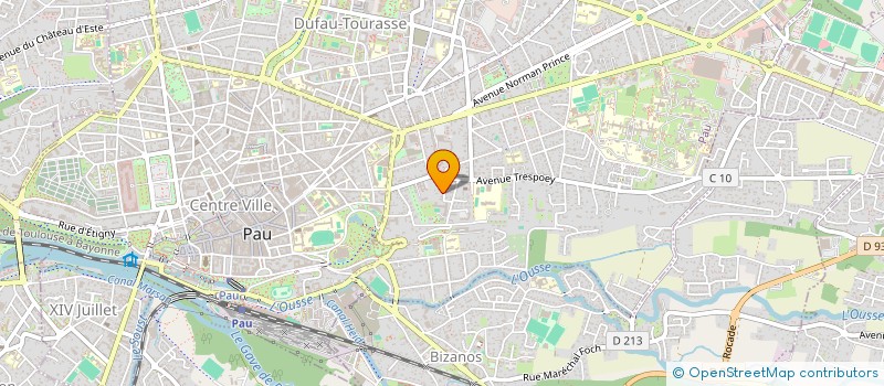 localisation de l'entreprise GAB à PAU