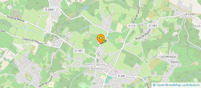 localisation de l'entreprise GAB  SAINT-CAPRAIS-DE-BORDEAUX